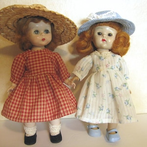 Pattern for 8&quot; vintage doll Dress, Nightgown, Undies