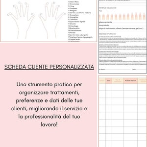 Scheda cliente personalizzata per onicotecniche - Gestione trattamenti e preferenze