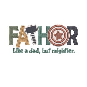 Vatertagsstickerei, alles Gute zum Vatertag, wunderbare Vaterstickerei, der beste Vater der Welt, Stickerei, PES, Marvels Dad Stickerei
