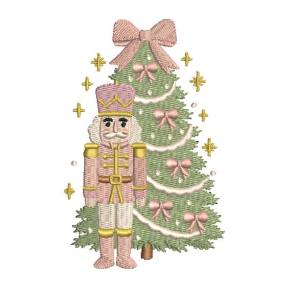 Nutcracker Embroidery Design, Christmas Embroidery Design, Cute Christmas Embroidery File for Baby/ Kids, Embroidery Machines File, 3 sizes