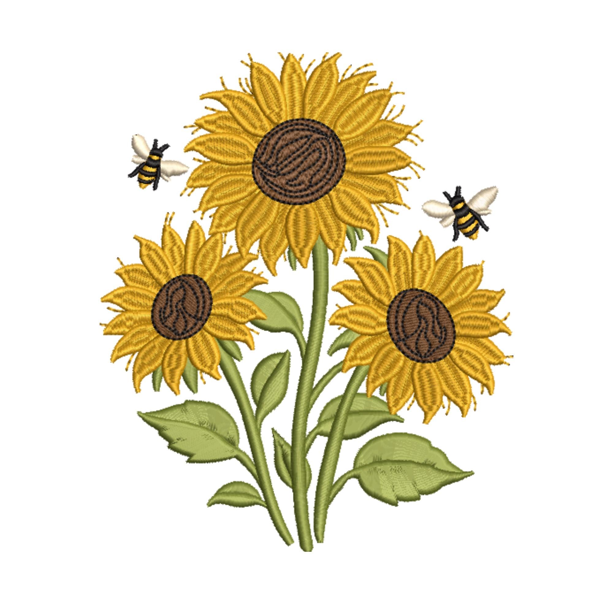 Awesocrafts Kreuzstich Stickpackungen Vorgedruckt Sonnenblumen Beeren Korb, image size:2000x2000