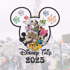 Disney Trip Embroidery, Disney embroidery, Logo Digitizing, Mickey Minnie, Donald, instant download, Digital Download