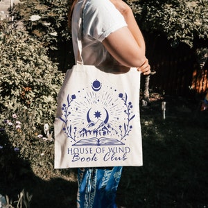 House of Wind Bag for Book Club, SJM Merch, Velaris, Acotar Gift, The Night Court Symbol, Acotar Bag for Books, Velaris, Bookclub