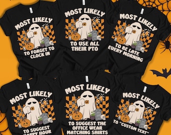 Most Likely To Work Party Shirt, Custom Nurse Shirts, DIY Halloween, Matching Halloween Shirt, Group Costume T-Shirts