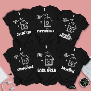 Tea Group Halloween Shirts, Group Matching Shirt, Halloween Group Costume, Family Halloween Costume, Co-Worker Group T-Shirts, Party Shirts