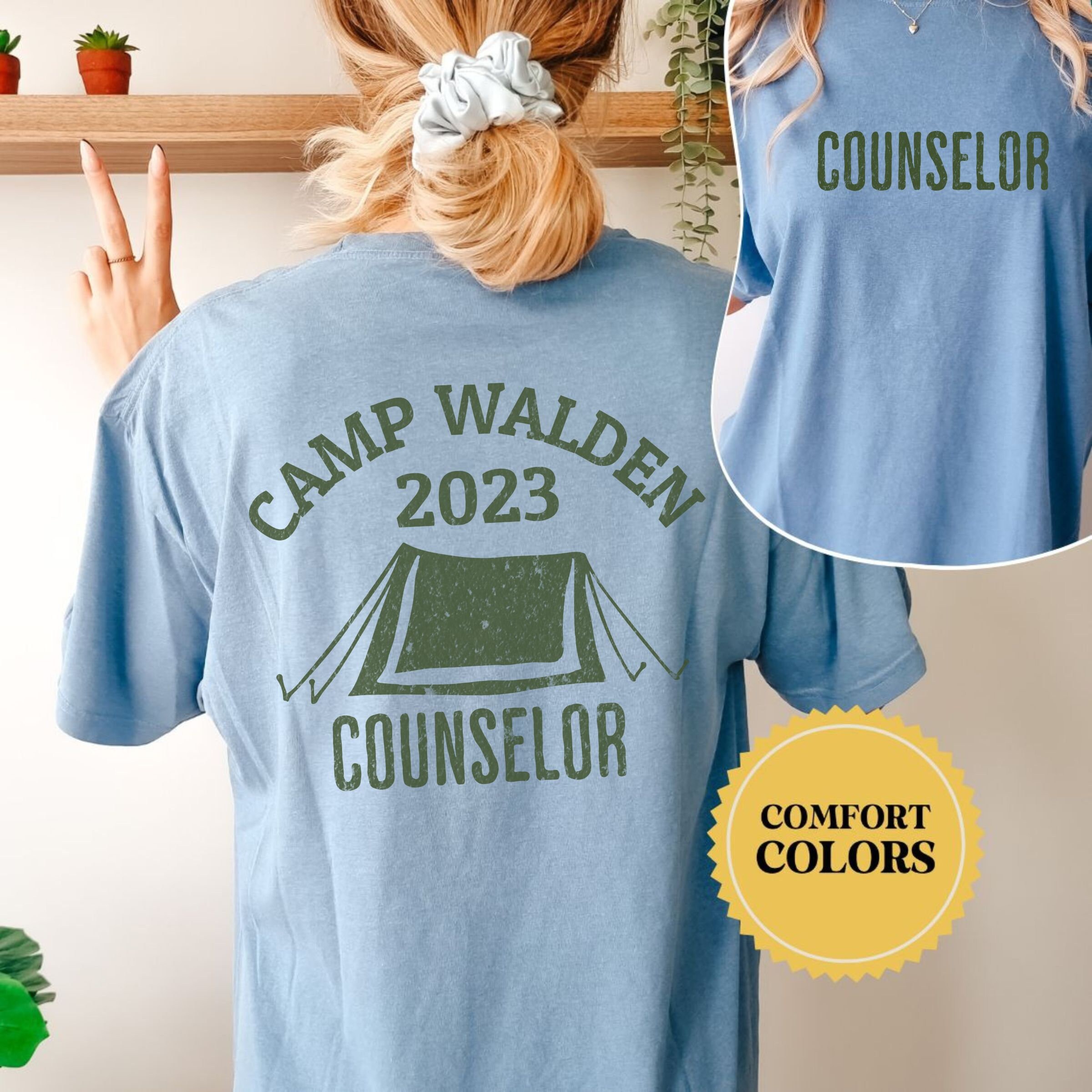 Custom Camp Counselor Shirt Personalized Camp Counselor Etsy