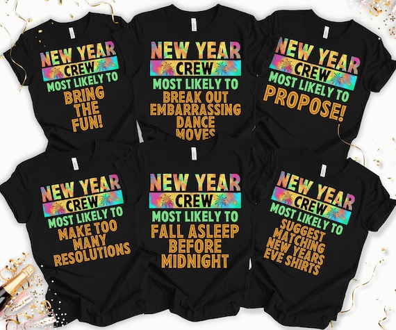 New Years Eve Pajamas Matching Family New Year Crew Pajamas Holiday Pajamas Funny Christmas Pajama Shirts Christmas Gift New Year Gift Etsy Canada