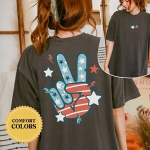 Retro USA Comfort Colors shirt, 4th of July tee, Retro America shirt Womens 4th of July shirt, America Patriotic Shirt, Independence
