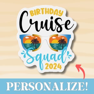 Personalized Birthday Party Cruise Door Magnet, Cruise Door Magnet for Birthday, Custom Cruise Door Decoration, Birthday Cruise Gift