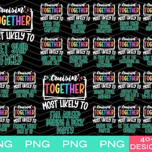 custom cruise Most Likely To PNG bundle, Cruisin Together PNG, Matching Family Cruise Shirt PNG, Cruise Vacation png, Cruise Digital