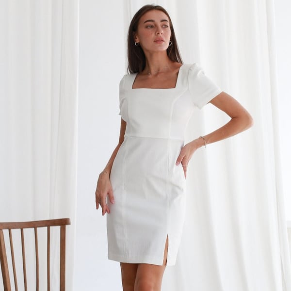 Modest Bridal Shower Dress Etsy