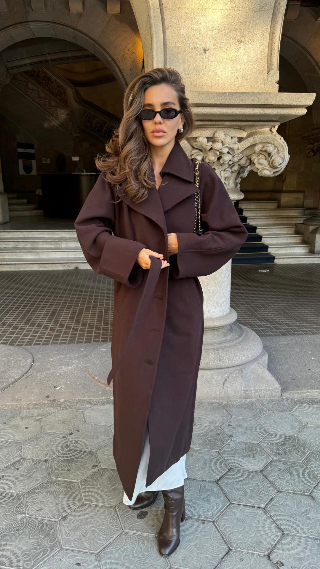 Mango Over Size Mantel Long Coat Oversize Mantel Mango MANGO