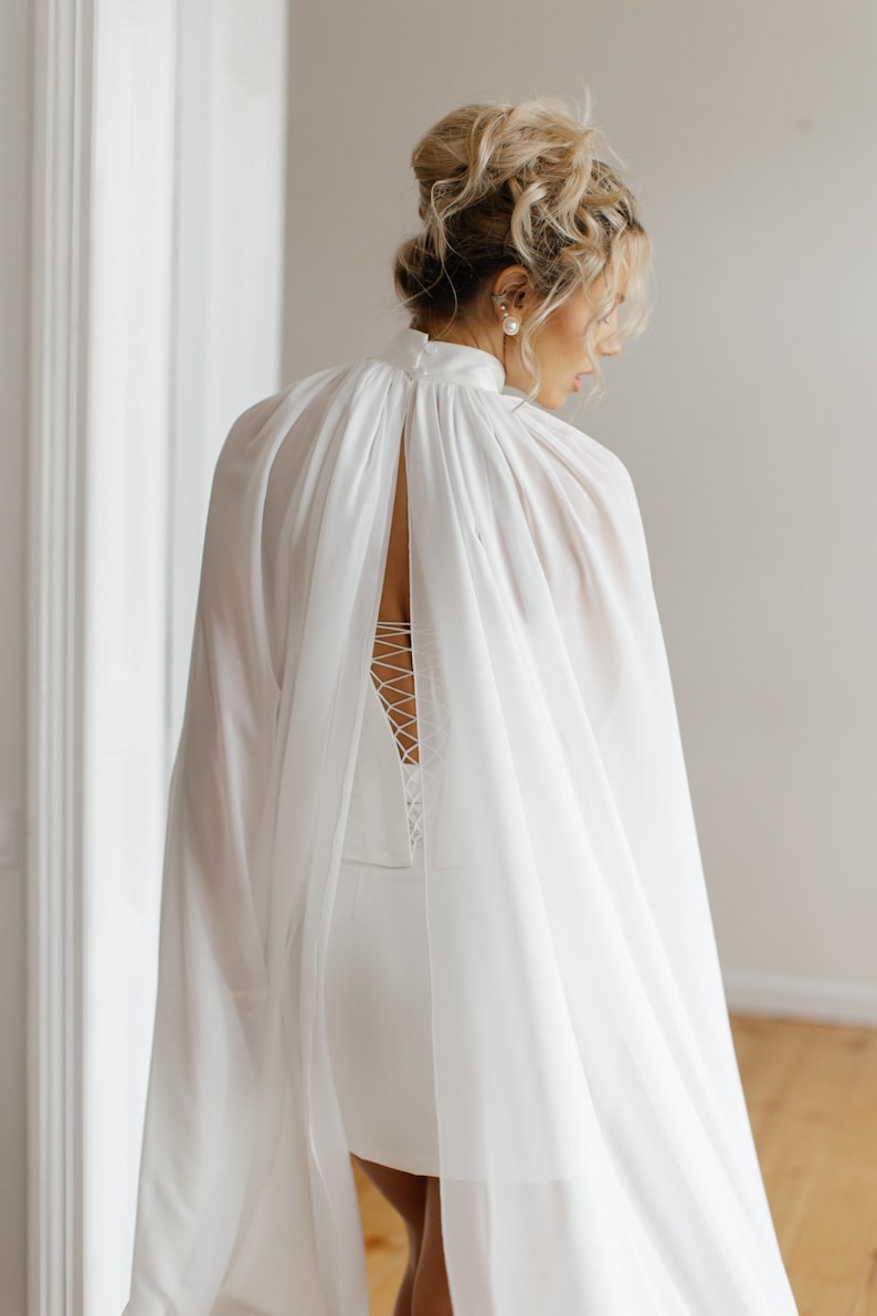 Sweetheart Corset GEORGINA & Mini Skirt | Beaded Ivory Bridal Set | Vintage Wedding Dress Separates | Bridal Gown image 8