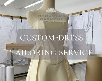 Custom-made Gown. Made-to-Order Wedding Dress. Tailored Dress. Bespoke Bridal Gown custom