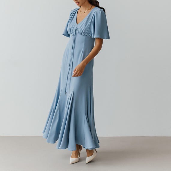 blue dress with white dots 21921 Navy Polka Dot Swing – Orchid Bloom Clothing Size:EU 44/US 11 37.5 27.5 3X Como Royal Blue Strapless Fringe