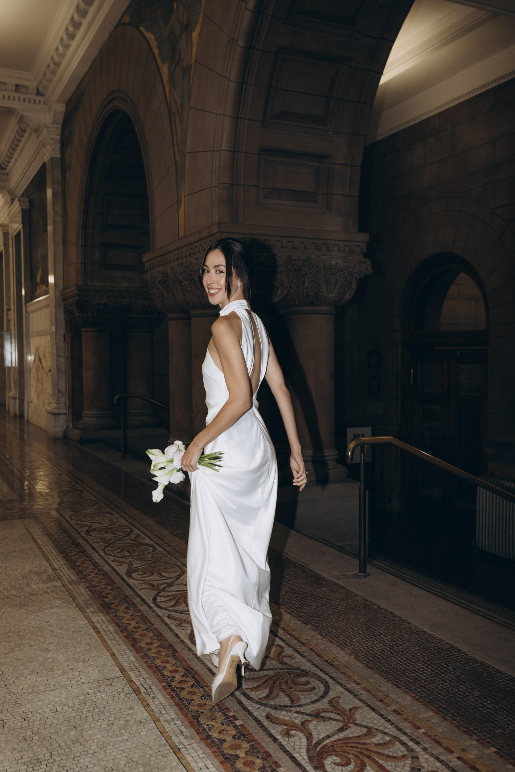 formal civil wedding dresses Civil marriage dress | Beach long sleeve wedding dress