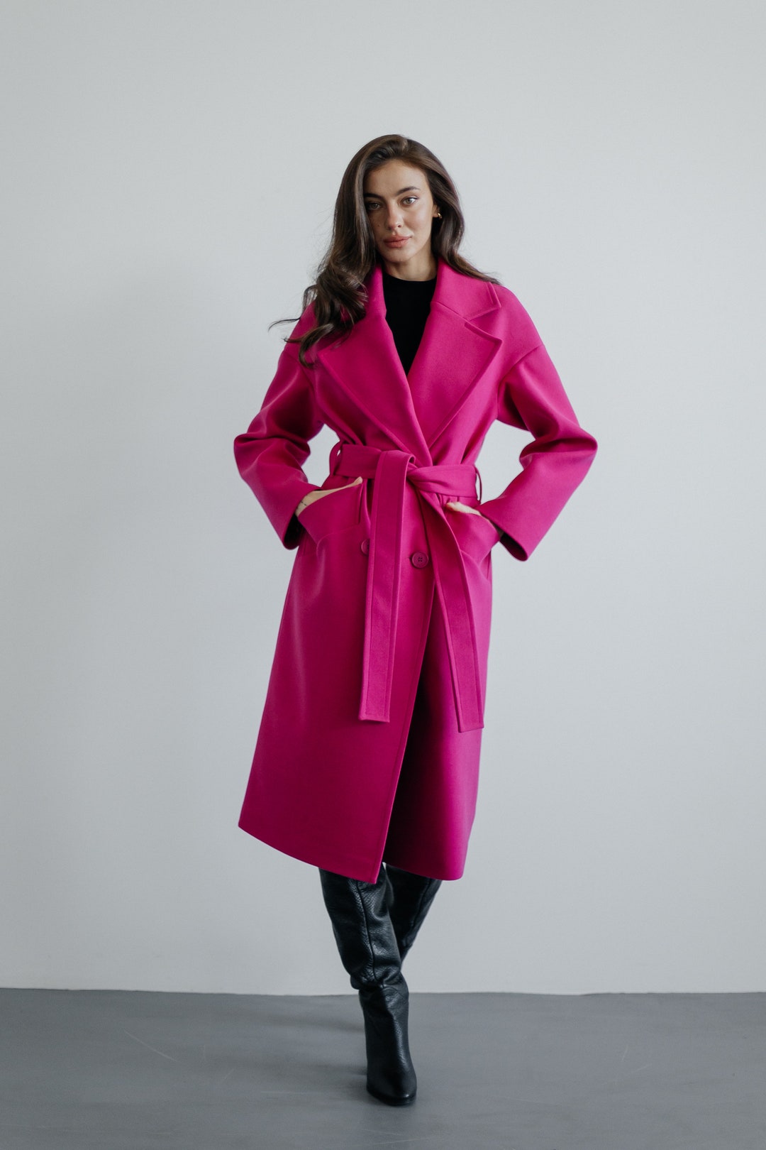 Pink trench online coat canada