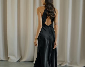 satin dress with turtleneck underneath Styling A Slip Dress