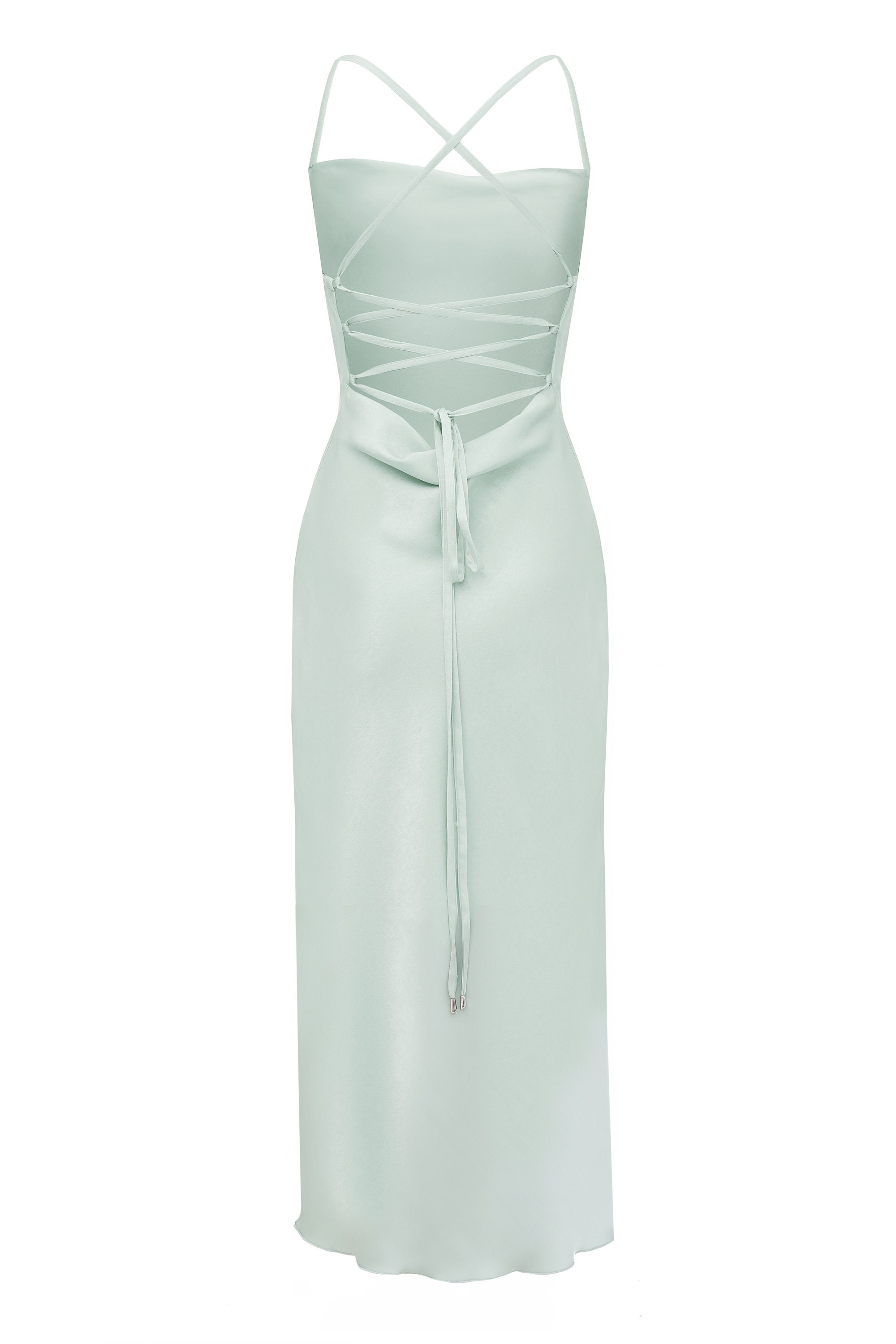 knee length dresses for ladies Red Bandeau Crepe Midi Dress
