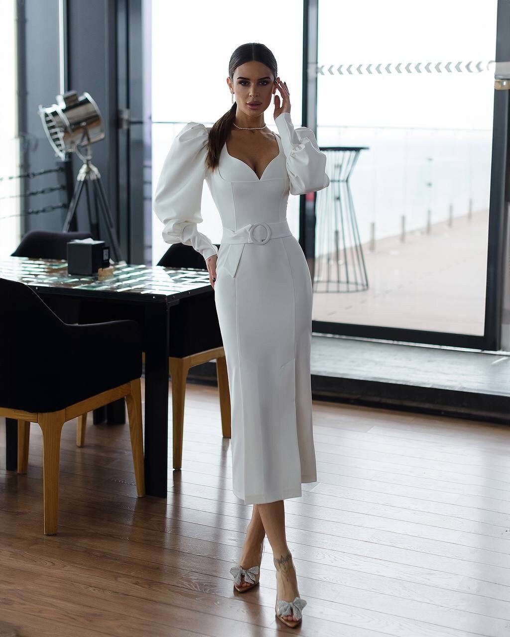 Ankle length pencil dress online