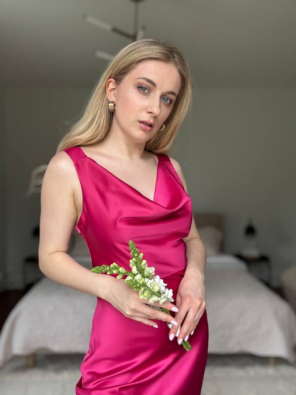 pink cowl neck bridesmaid dress Womens Next Dusky Pink Satin Cowl Neck Wedding Guest Bridesmaid Maxi Dress US 10 Tall