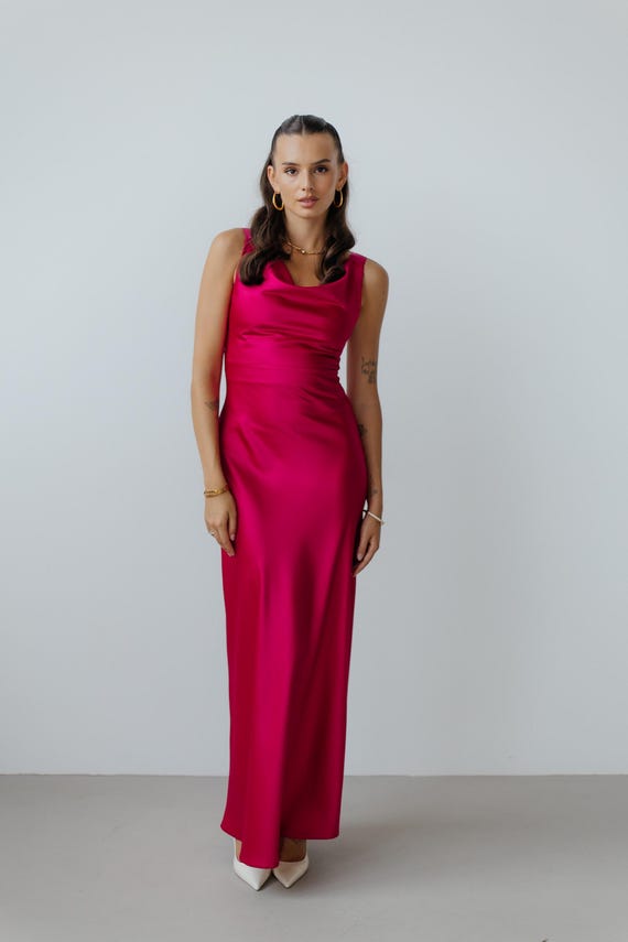 a-line strapless satin wedding dress A-line Satin Wedding Dress with Fold Strapless Neck – loveangeldress