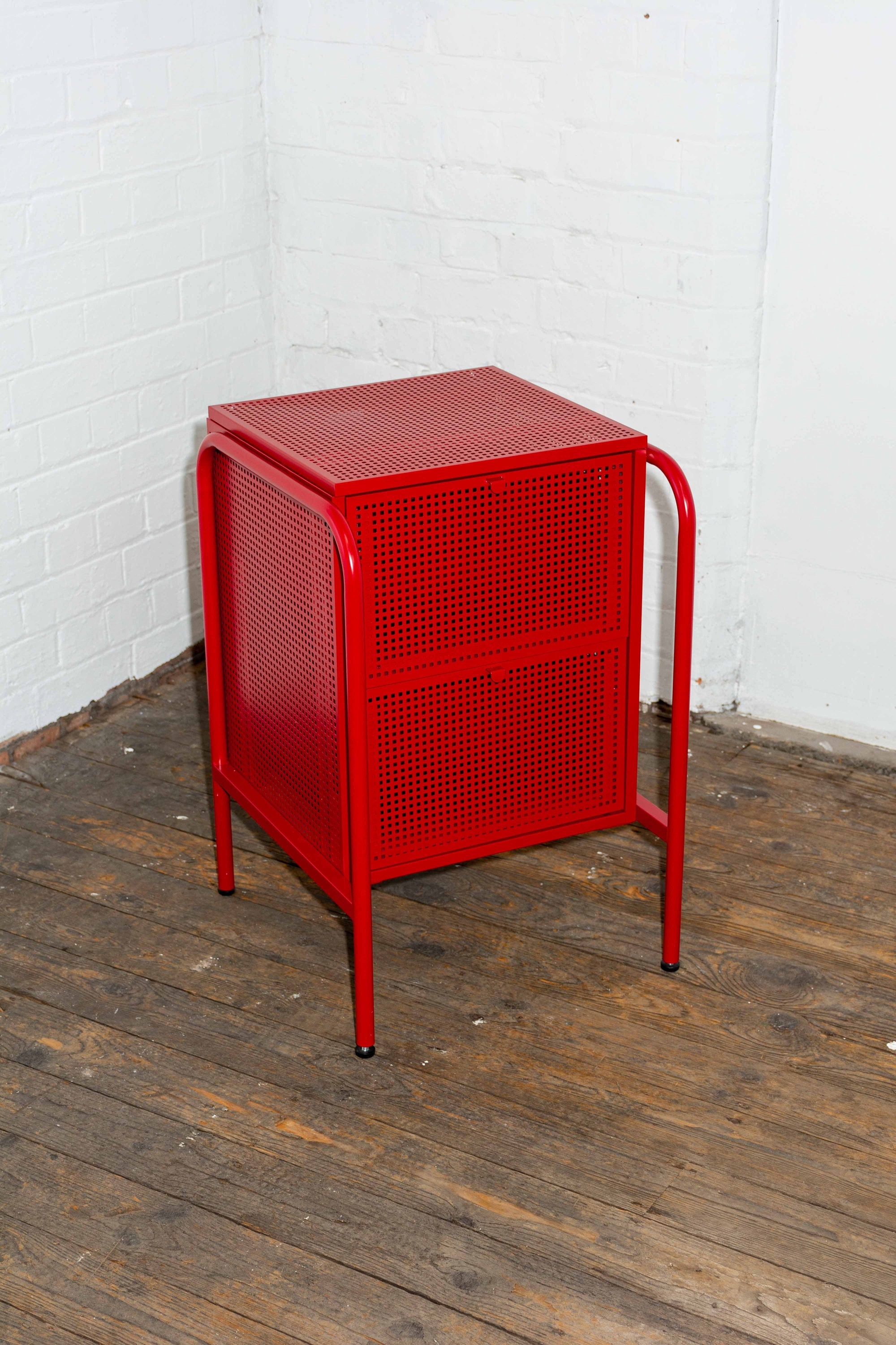 Discontinued Ikea Nikkeby Red Metal Two-drawer Unit - Etsy