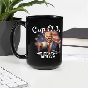 Cup O&#39; Joe - Black Glossy Mug