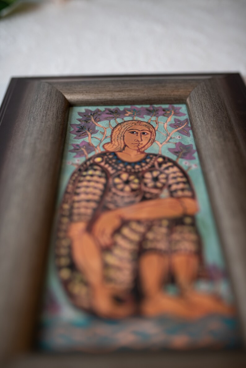 Vintage Vitreous Enamel Painting Etsy