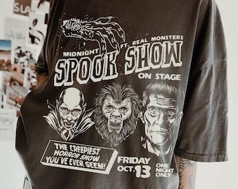 Spook Show Halloween Comfort Colors T-Shirt: Cult Classic Horror