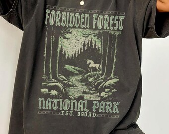 Forbidden Forest Comfort Colors Shirt: Bookish Reader Tee