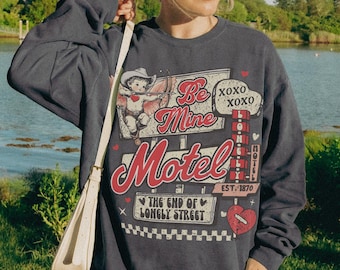 Vintage cupid Sweater - Be mine Motel sweatshirt - western valentine's day shirt gift - XoXo T-Shirt