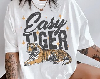 Easy Tiger Comfort Colors T-Shirt: Vintage Graphic Tee