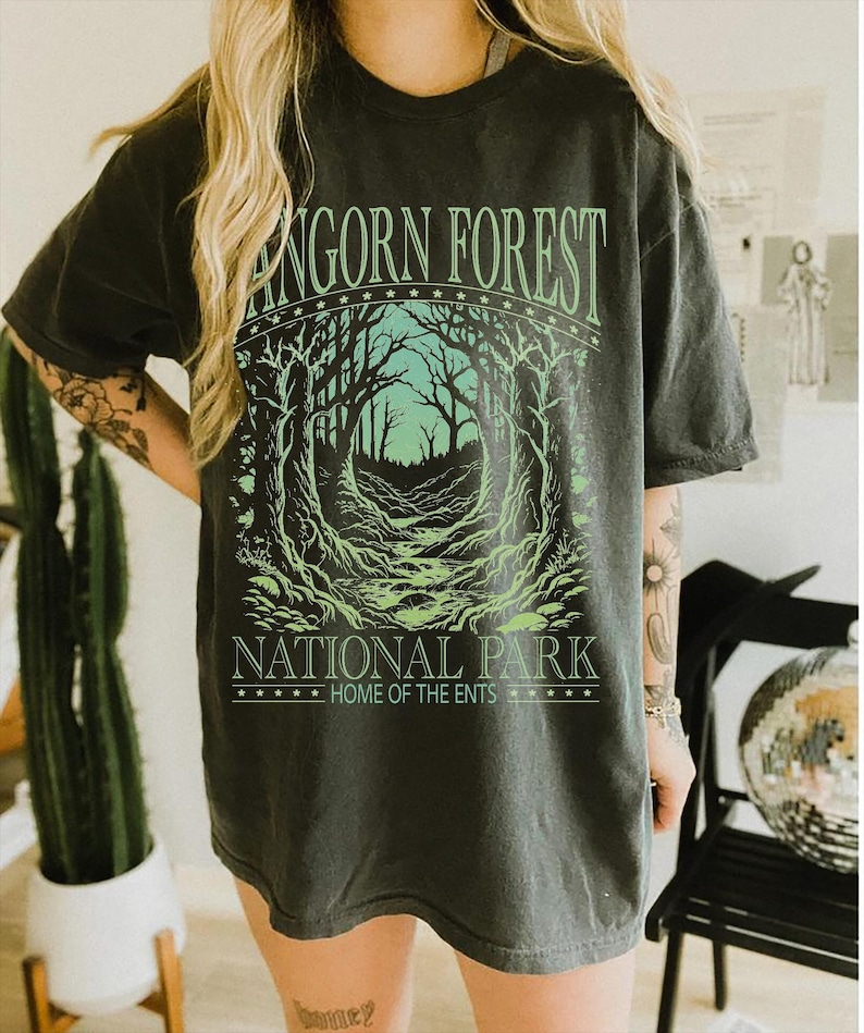 F. Forest Comfort Colors Shirt: Middle Earth Fantasy Tee