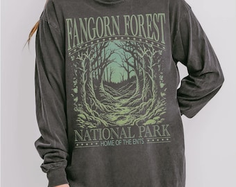 Comfort Colors Ring Inspired National Park Shirt: Parody Book Nerd Gift, Fantasy Reader Shirt Vintage Forest Shirt Goblincore aesthetic