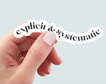Explicit & Systematic Sticker, Reading Specialist, Science of Reading kindergarten  literacy coach orton gillingham 1st grade teacher