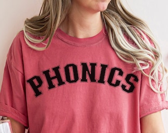 Phonics Comfort Colors Tee: Reading Specialist Teacher Shirt