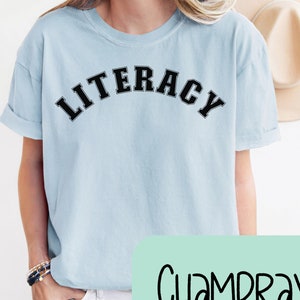Literacy Teacher Comfort Colors Tee, Science of reading reading specialist orton gillingham teacher tee SPED literacy coach primary