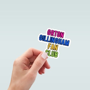 Orton Gillingham Fan Club, Teacher Sticker, Water Bottle Sticker, Lap Top Sticker, Teacher Gift, Funny Teacher Gift, Science of Reading
