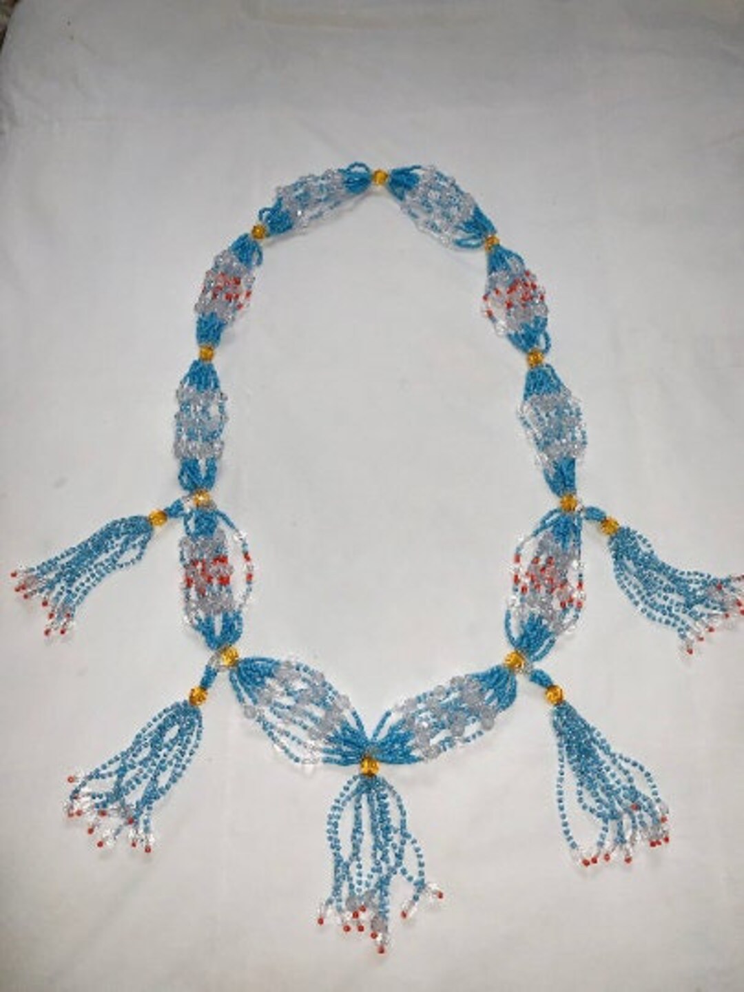 Collar De Mazo De Yemaya Achaba Yemaya Mazo Necklace Etsy