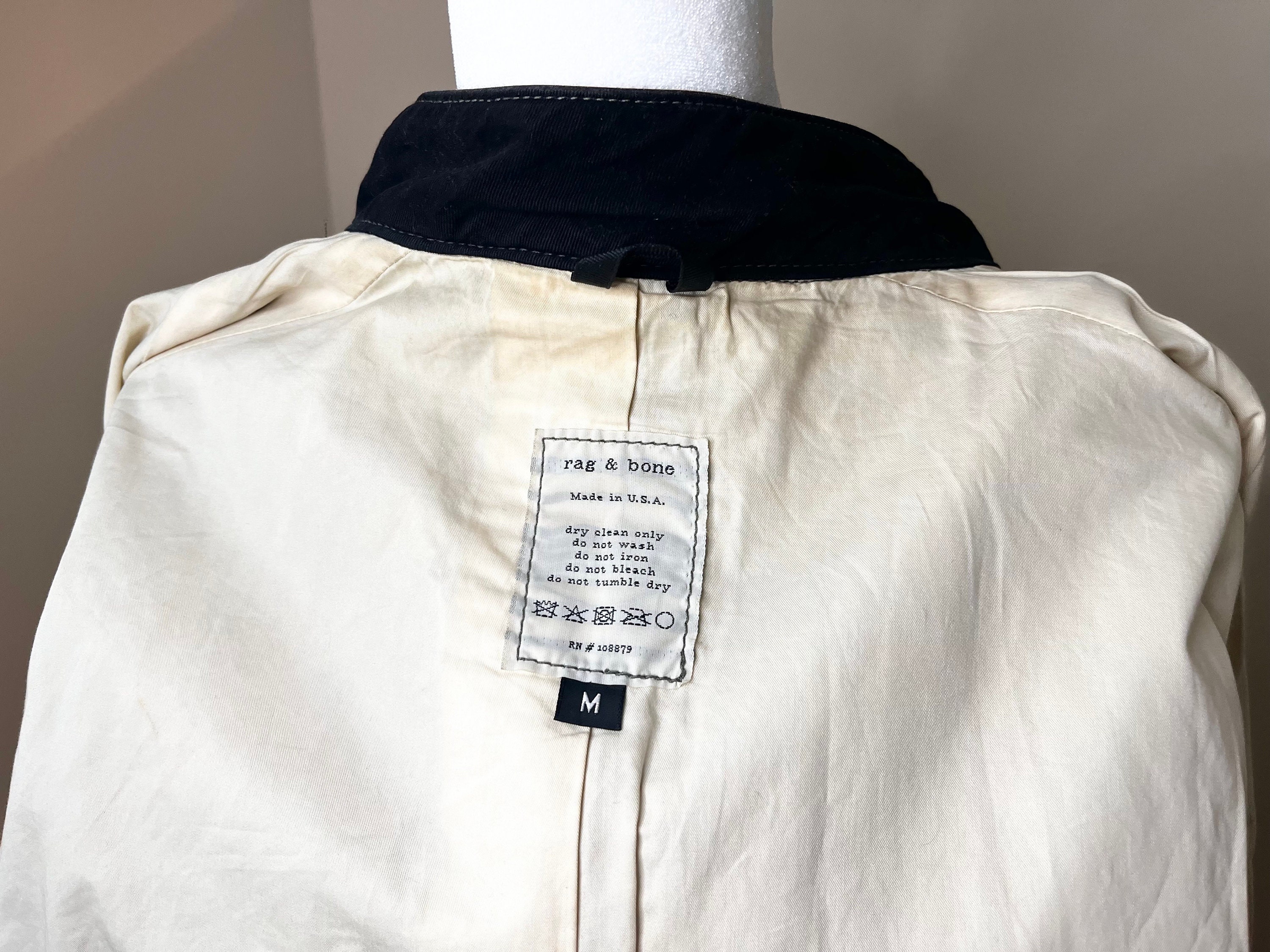 Waxed Cotton Hunting Jacket by Rag & Bone | Made in USA | Size M 
