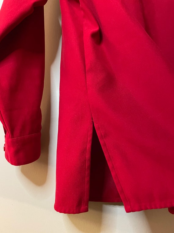 90s Red Diamond Stitched Soft Button Down Shirt b… - image 5
