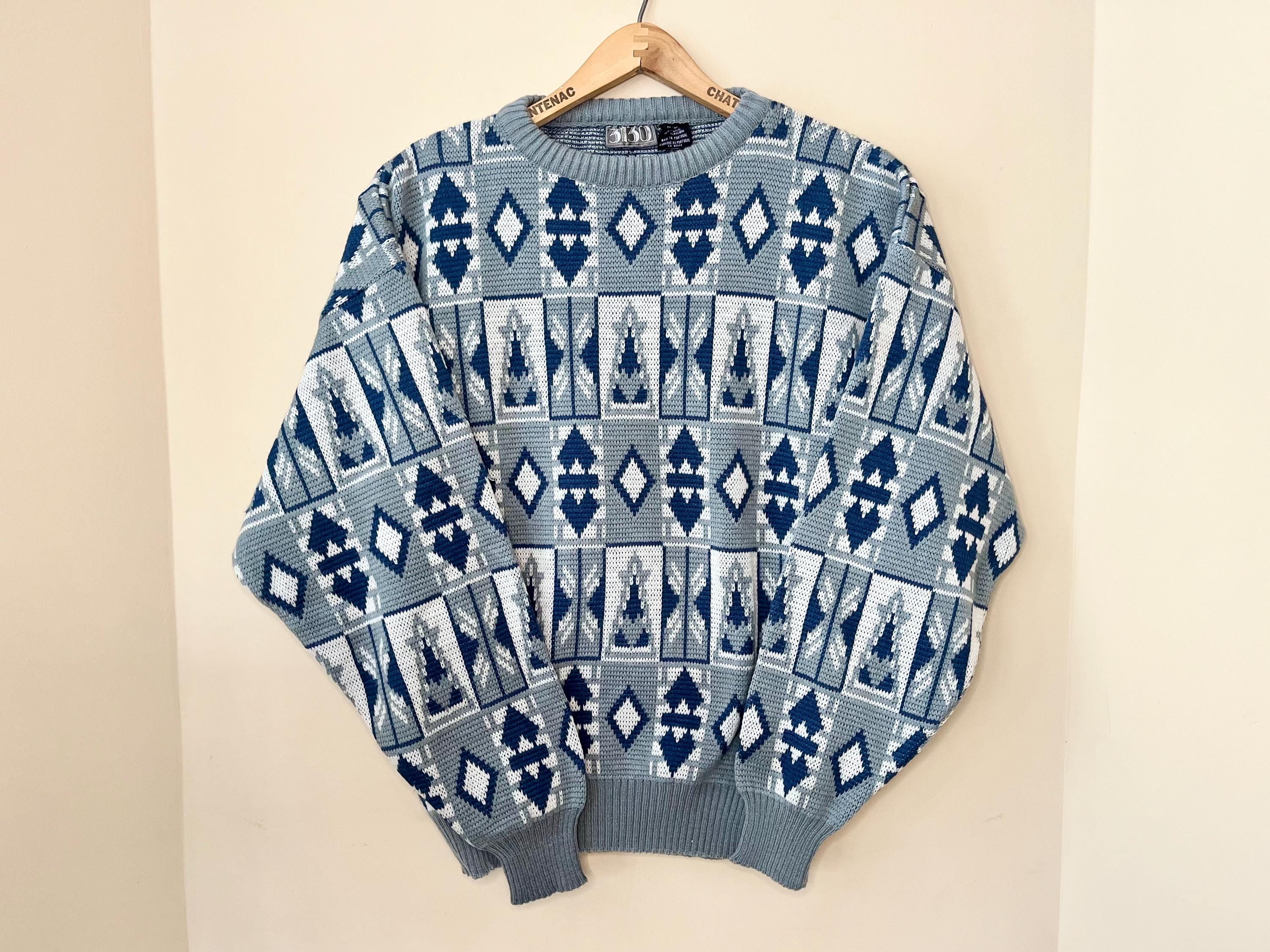 90s Diamond Sweater - Etsy Canada