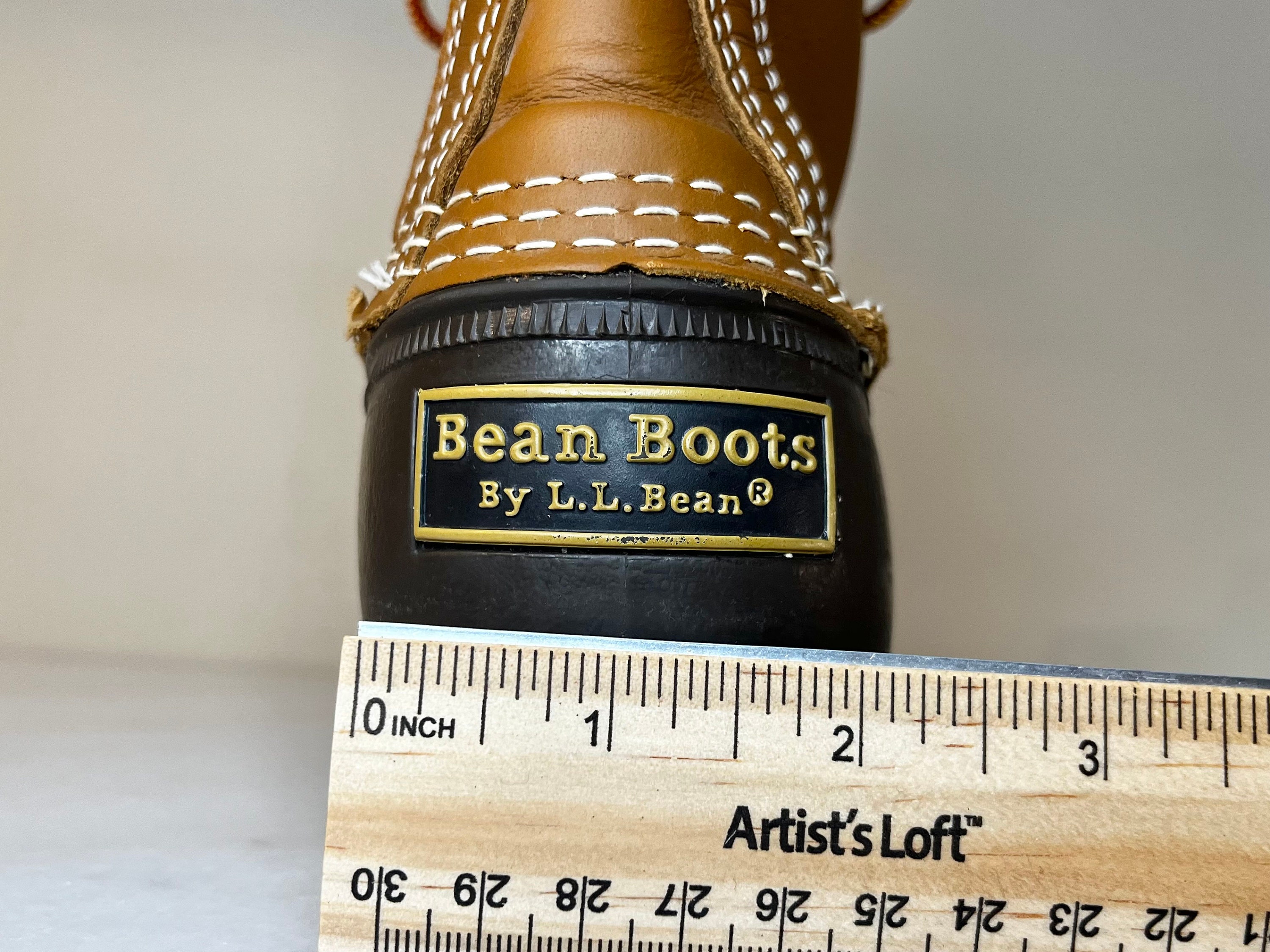 L.L. Bean Maine Hunting Duck Boots Mens 7 Waterproof Leather/Rubber Made In USA Lace-Up Rain Boots LL Bean - Vintage Maine USA Waterproof main image 2