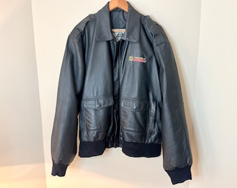 90s 希少 ヴィンテージ レザー　モッズコート カーフレザー　ボンバー 期間限定30％OFF! 90s ボンバー カーフレザー モッズコート
