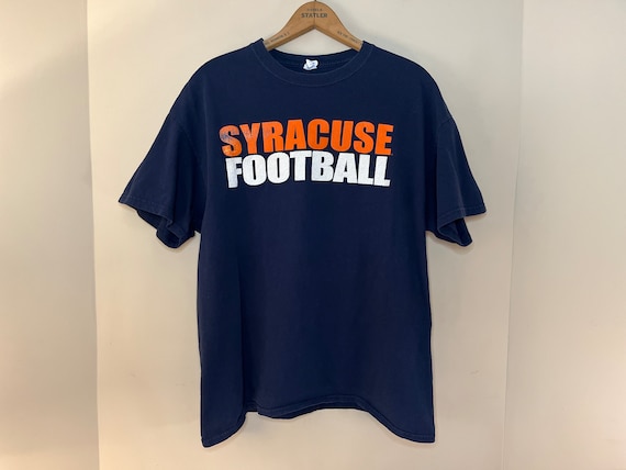Y2K Navy Blue Syracuse Orange College Football Fa… - image 1