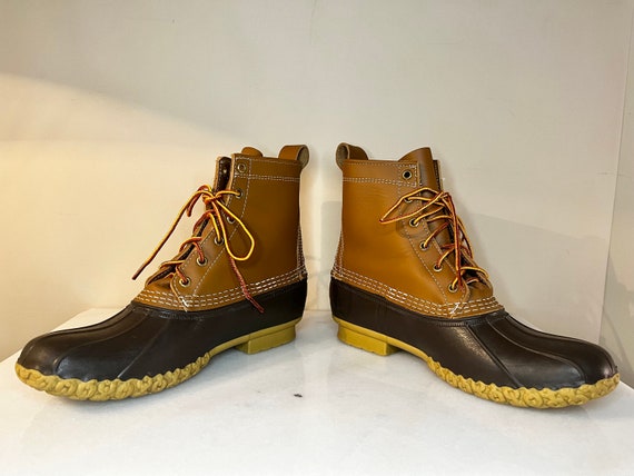 Leather & Rubber Bean Duck Boots by LL Bean | Made in USA  display picture 3
