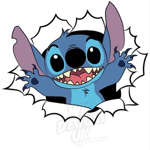 Stitch Burst Through Magnet, Disney Magnet, Stateroom Door Decoration, Disney Cruise Line Door Magnet, Stitch