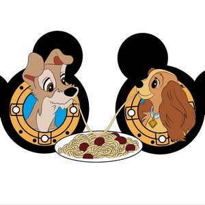 Lady And The Tram Double Magnet, Disney Cruise Line Inspired Magnet, Stateroom Door Magnet