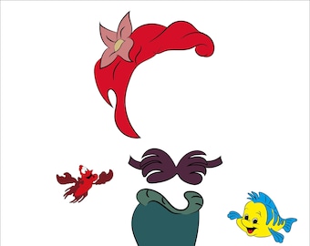 Drzwi magnetyczne/dekoracja kabiny Mała Syrenka/Ariel, drzwi do rejsu Disney